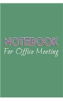 Notebook For Office Meeting