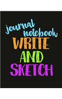 Journal Notebook Write And Sketch