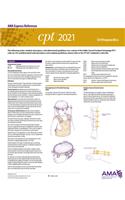 CPT 2021 Express Reference Coding Card: Orthopaedics