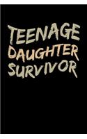 Teenage Daughter Survivor: Weekly School Planner - 6"x9" - 120 pages - Sections to record Notes, Homework, to-do list, Monday through Friday columns - Matte Cover School Timet