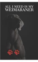 All I need is my Weimaraner: A diary for me and my dogs adventures