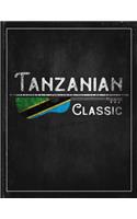 Tanzanian Classic: Tanzania Flag Guitar Journal Heritage Gift Idea for Daguhter, Mom, Coworker Planner Daily Weekly Monthly Undated Calendar Organizer Journal