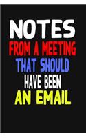 Notes From A Meeting That Should Have Been An Email