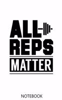 Weightlift Notebooks: 100 Pages - College Ruled Interior - Weightlifter Journal