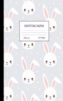 Knitting Paper: Graph Notebook and Journal for Patterns - 4:5 Ratio - 100 pages - Letter Format 8.5"x11" - Cover Design Code 00064