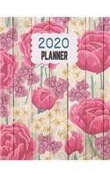 2020 Planner: The Vintage Wood Flower Theme Mix and Match Weekly Planner