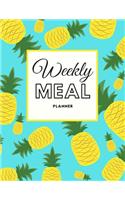 Weekly Meal Planner: Pineapple Food Planner - Healthy Monthly Meals Journal - Track Plan And Organize Your Diet With Grocery Shopping List - Loss Weight Diary - Beautifu