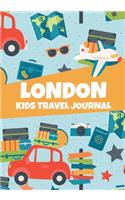 London: Kids Travel Journal, United Kingdom Memory Keepsake Diary for Children, Lined Pages To Write In with Prompts
