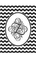 Monogram Z 2018-2019 Coloring Academic Planner: Coloring Book Monthly and Weekly Black Chevron Student Calendar Planner 13 Months