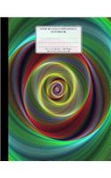 Wide Ruled Composition Notebook 8.5x 11. 120 Pages