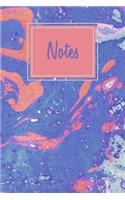 Notes: College Lined Journal, Blank Lined Notebook For Artists, Adults, Girls And Boys With Mixed Marble Cover
