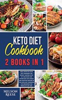 Keto Diet Cookbook: 2 Books in 1: Most Effective Keto Diet Cookbook for Weight Control with 40+ Delicious and Effortless Keto Bread and Chaffles Recipes in this Keto Di