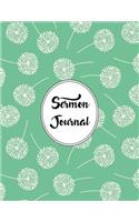 Sermon Journal Notebook Dandelions Pattern 7: A Faith Journal To Record, Reflect and Remember Your Favorite Sermons.(7 Spiritual)