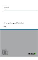 Die Europaisierung Von Offentlichkeit