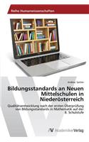 Bildungsstandards an Neuen Mittelschulen in Niederösterreich
