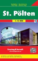 St. Polten City + District Map 1:15 000