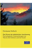Das Wesen der ästhetischen Anschauung