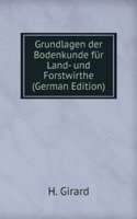 Grundlagen der Bodenkunde fur Land- und Forstwirthe (German Edition)