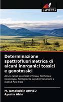Determinazione spettrofluorimetrica di alcuni inorganici tossici e genotossici