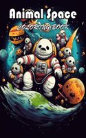 Animal Space Coloring Book