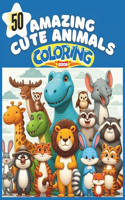 50 Amazing Animals Coloring book: Discover a world of Amazing Animals (Educational book for kids)