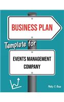 Business Plan Template For Events Management Company