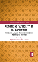 Rethinking 'Authority' in Late Antiquity