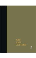 Art & Letters July-Winter 1918: 2 Volumes