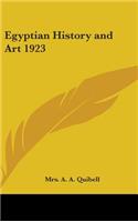 Egyptian History and Art 1923