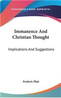 Immanence And Christian Thought