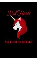 Redheads Are Human Unicorns: Personal Goals Journal