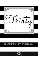 Thirty Bucket List Journal