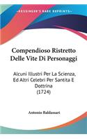 Compendioso Ristretto Delle Vite Di Personaggi