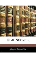 Rime Nuove ...