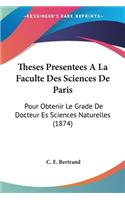 Theses Presentees A La Faculte Des Sciences De Paris