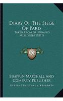 Diary Of The Siege Of Paris