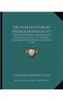 Archiepiscoporum Mediolanensium V1