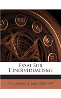 Essai Sur L'individualisme