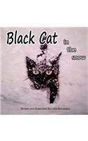 Black Cat in The Snow: (English)
