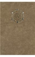 Monogram "R" Blank Book: (18 Monogram Raw 150 Blank)
