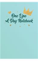 One Line a Day Notebook: 5 Years of Memories, Blank Date No Month