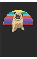 Gay Pride Dog Notebook - Owner Journal Planner: Flag Bisexual Organizer For Men Women