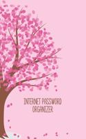 Internet Password Organizer: Username and Password Keeper: Pink Tree
