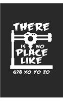 There is no place like G28: 6x9 3D Printing - blank with numbers paper - notebook - notes