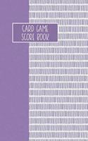 Card Game Score Book