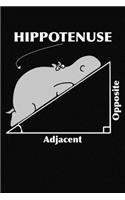 Hippotenuse Opposite Adjacent: Journal Notebook For Math 6x9 Inches With Lined Pages And A Matte Cover Finish