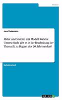 Maler und Malerin mit Modell. Welche Unterschiede gibt es in der Bearbeitung der Thematik zu Beginn des 20. Jahrhundert?