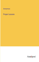 Proper Lessons