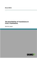 The Unreliability of Translations in Friel's Translations