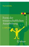 Form Der Wissenschaftlichen Ausarbeitung